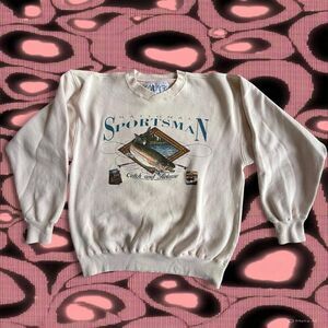 Players by Van Heusen Size Large Retro Men's Crewneck Fishing